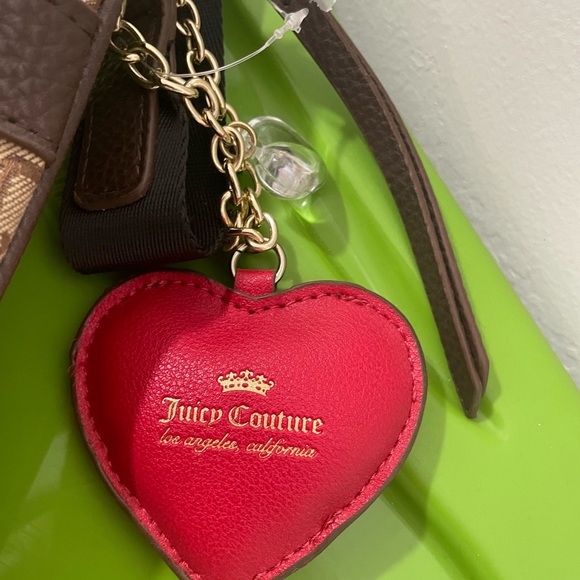 NWT Juicy Couture Cross my Heart Gothic Logo Crossbody Bag - Picture 12 of 13